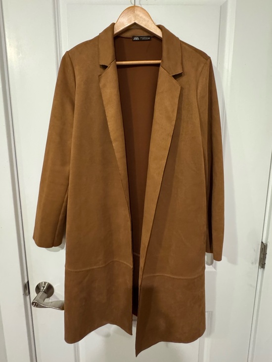 Zara Jackets & Blazers - Zara Faux Suede Coat